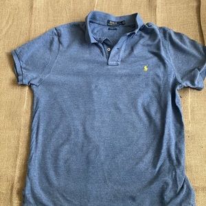 Jean blue Polo with yellow Polo Logo